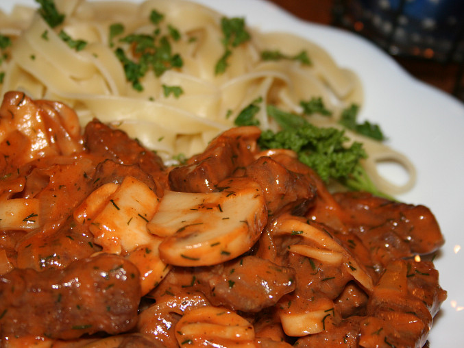 Stroganoff podle receptu dědy šéfkuchaře