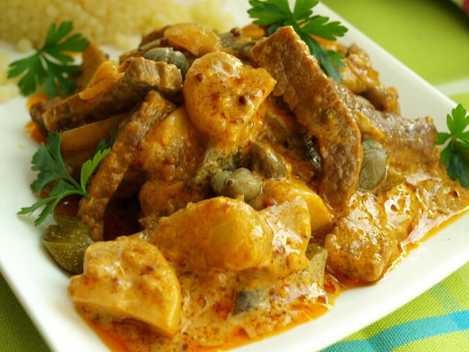 Hovězí Stroganov podle Vodoucha