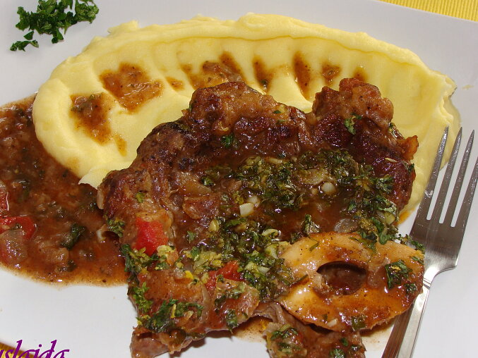 Osso buco s gremolatou