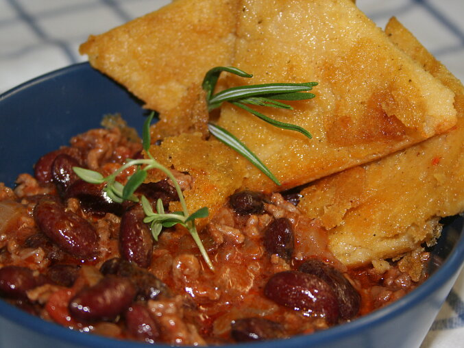 Chilli con carne s hovězím masem a červenými fazolemi