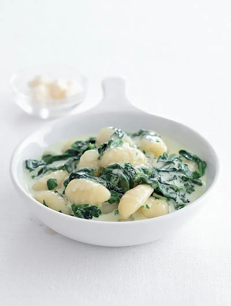 Bramborové gnocchi se špenátem