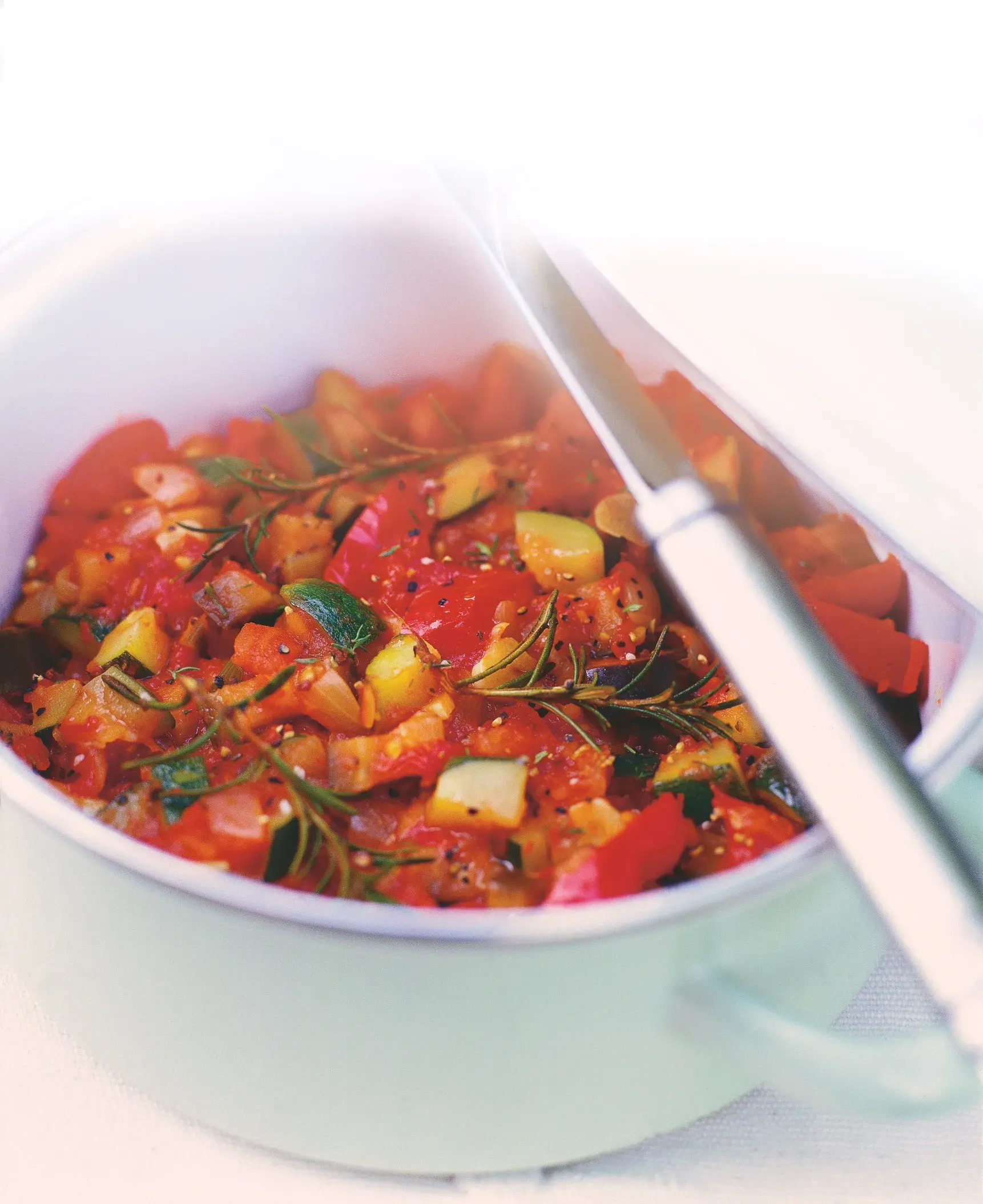 Ratatouille z lilku, cuket a paprik