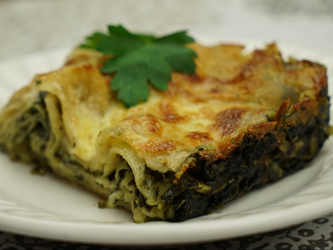 Lasagne se špenátem a bešamelem