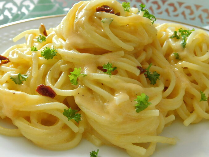 Špagety Alfredo