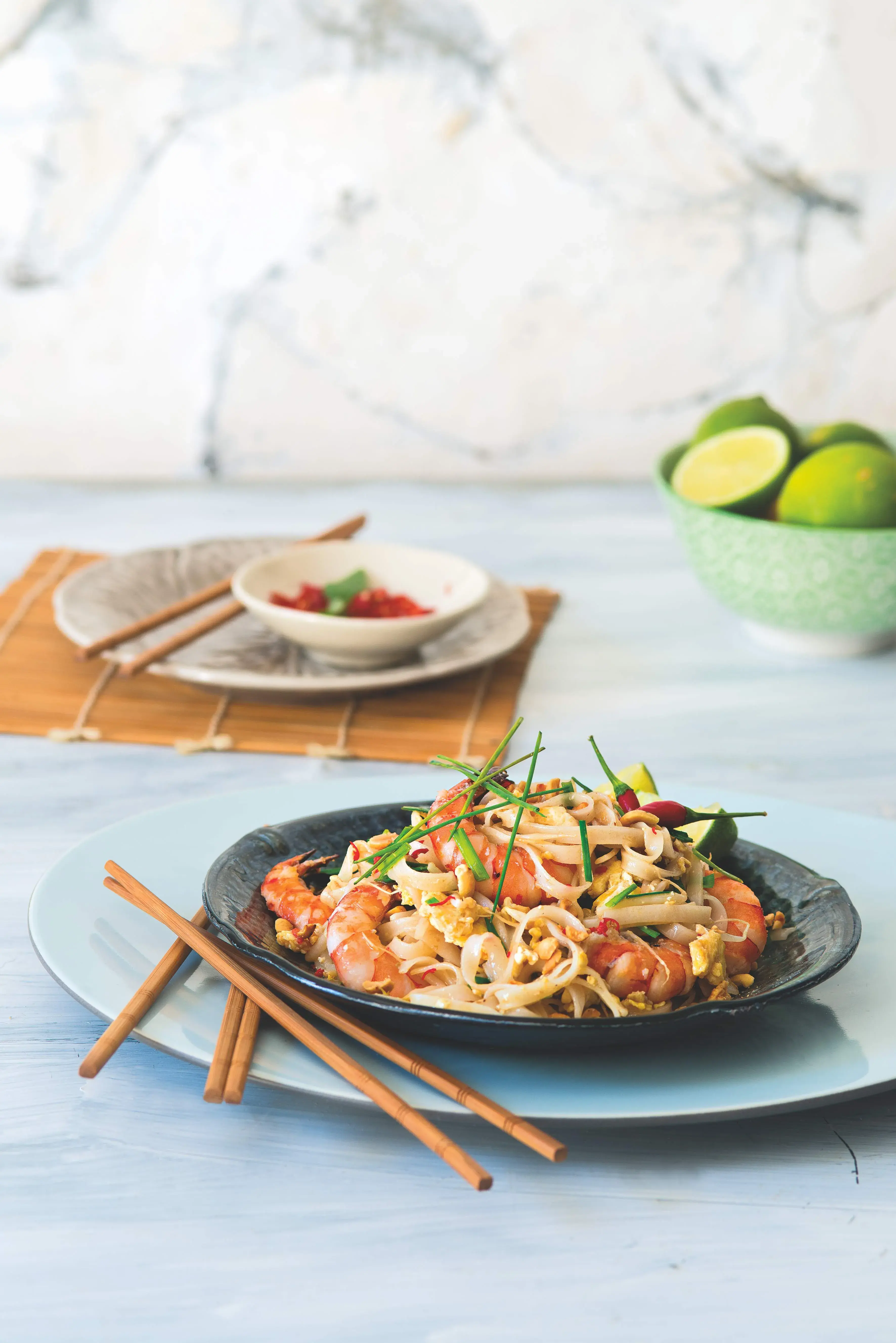Pad thai s rýžovými nudlemi