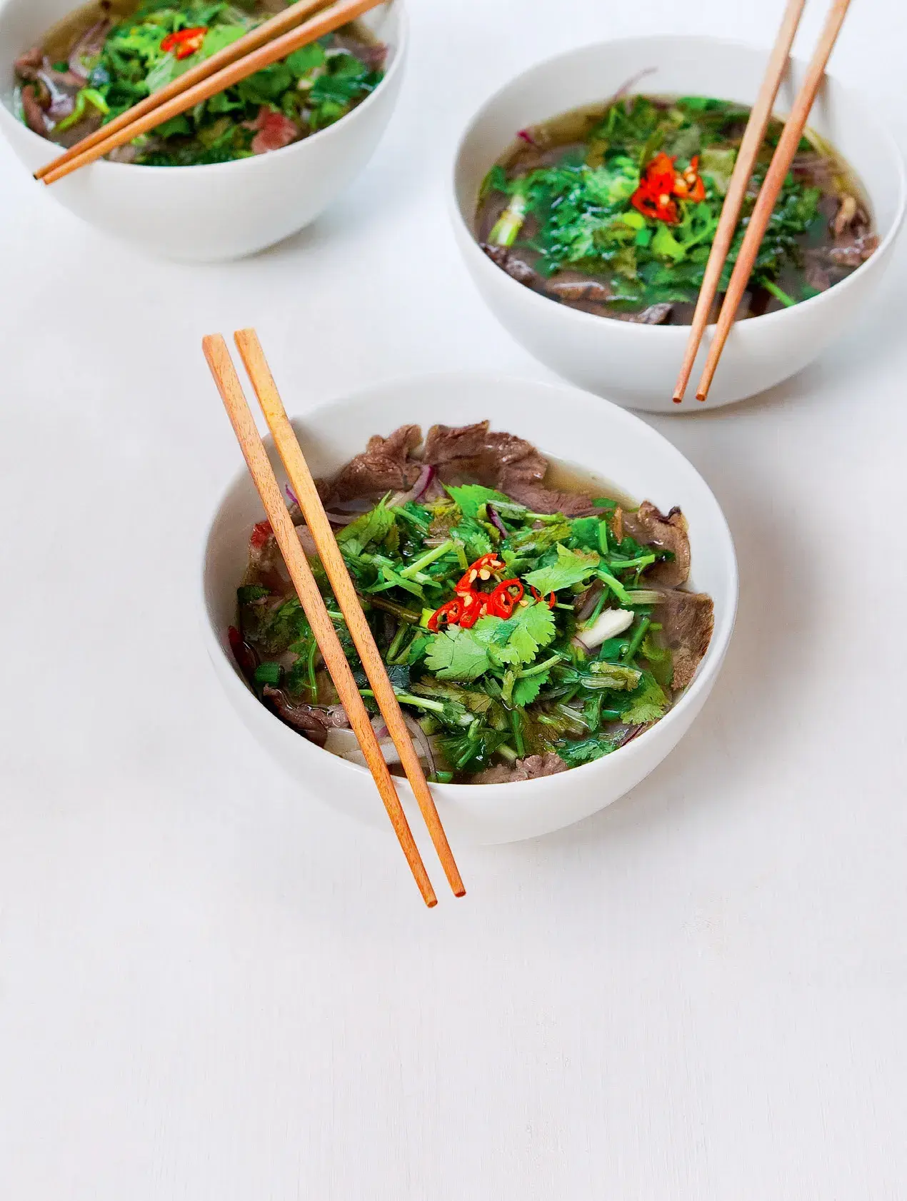 Vietnamská hovězí polévka pho bo