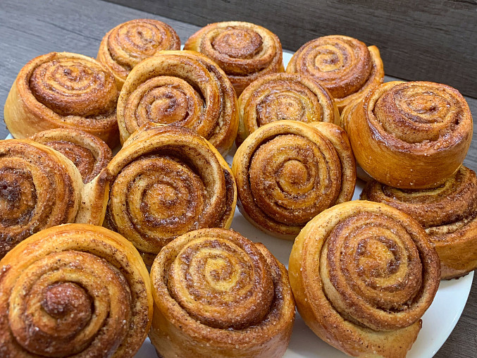 Švédské skořicové šneky (kanelbullar)
